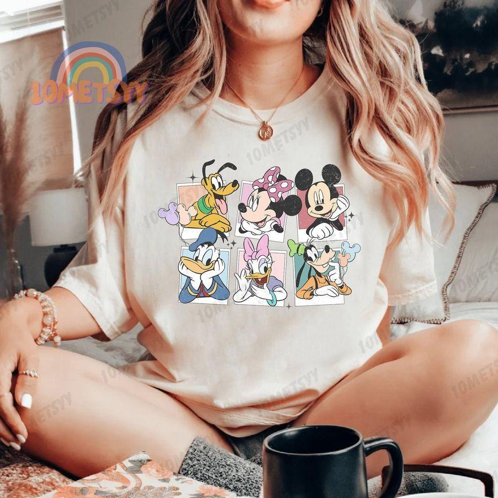Retro Mickey And Friends Vuitino Shirt